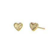Mabina Orecchini a lobo in argento dorato con cuore 563981